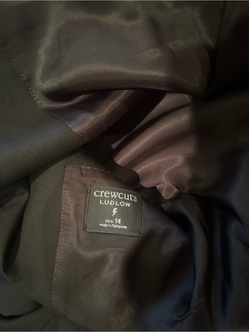 Crewcuts Boys Black Two-Piece Blazer and Trouser Suit Size 14 - Picture 9 of 16